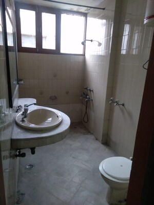 Bathroom in 2 BHK Builder Floor at Panchsheel Enclave – for Rent