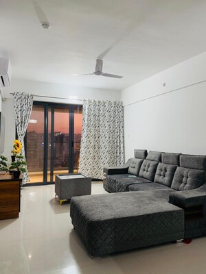 Living Room in 3 BHK Apartment at Majestique Signature Towers, Balewadi – for Rent