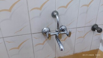 Bathroom in 2 BHK Apartment at Fam CHS, Kopar Khairane – for Rent