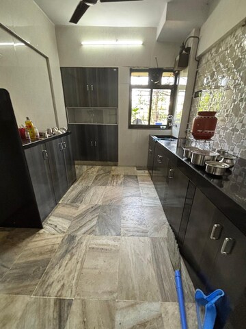 Kitchen in 1 BHK Apartment at Sahayog Complex, Manpada – for Rent