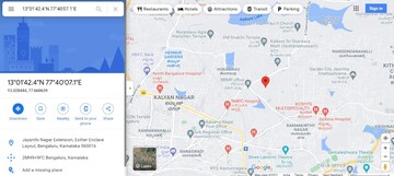 2 BHK Independent House – Map Location View at Esther Enclave, Horamavu - for Rent