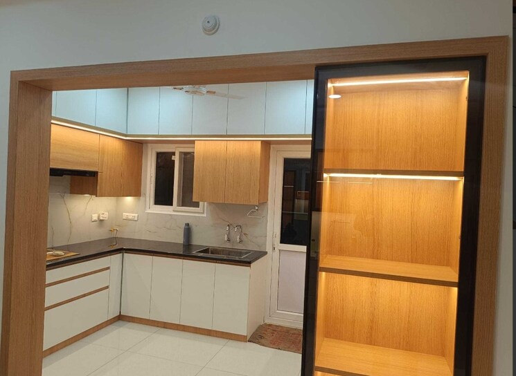 Kitchen, rajapushpa-provincia 3 Bedroom 1715 Sq.Ft. Apartment In Narsingi Hyderabad 9541163