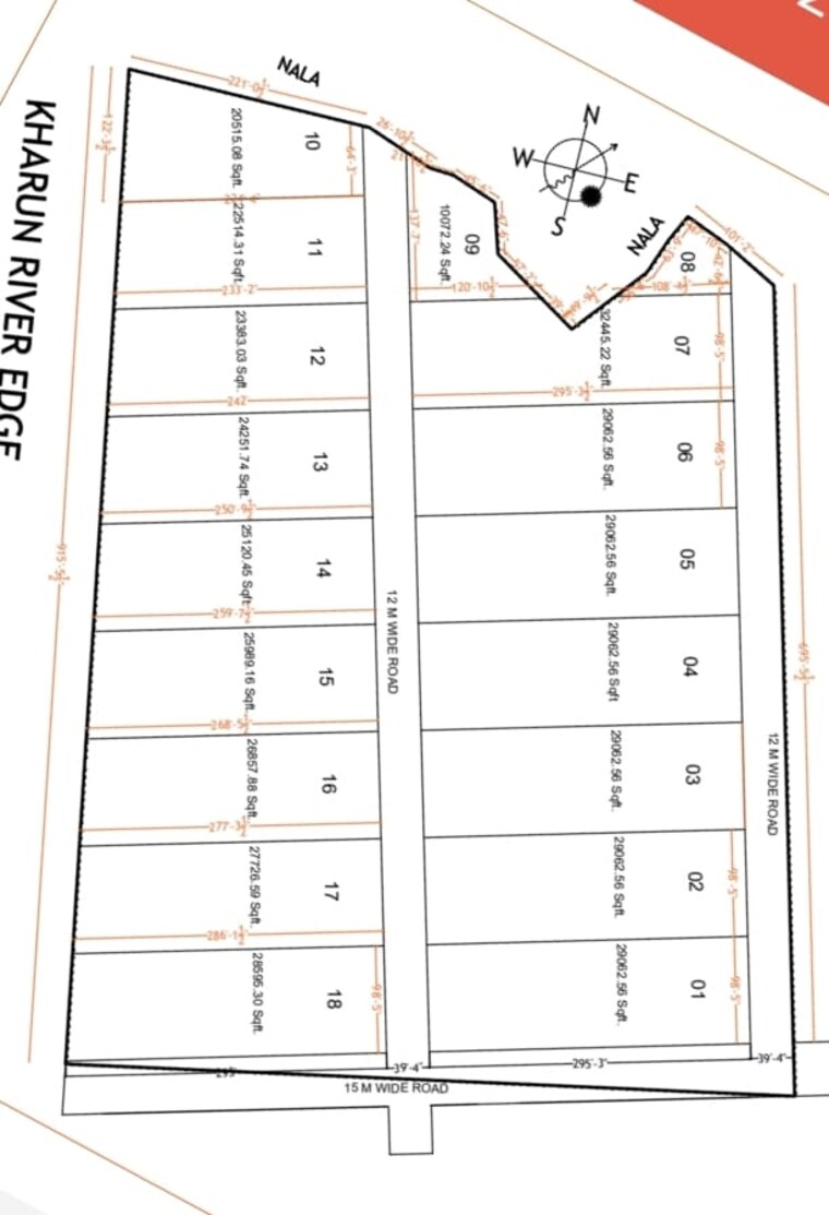 Floor Plan, sarona  11000 Sq.Ft. Plot In Sarona Raipur 9541404