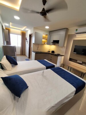 Team Area in Studio Apartment at Okay Plus Solitaire Suites, Ramnagariya – for Sale