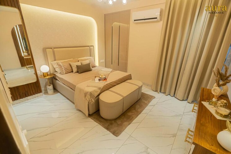 Bedroom, aura-gazania 3 Bedroom 1696 Sq.Ft. Apartment In Nabha Zirakpur 9541667