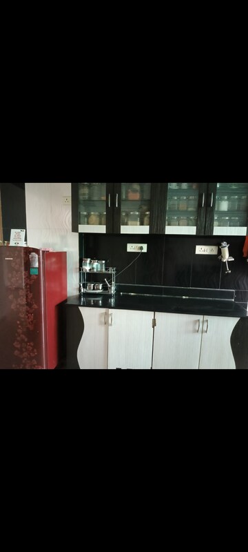 Kitchen in 3 BHK Apartment at Vivek Apartment Naranpura, Naranpura – for Rent