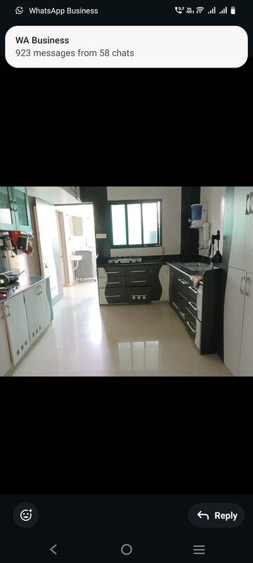 Kitchen in 3 BHK Apartment at Vivek Apartment Naranpura, Naranpura – for Rent