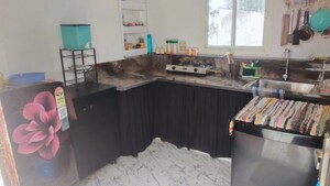 Kitchen in 1 RK Apartment at Lok Vihar – for Rent