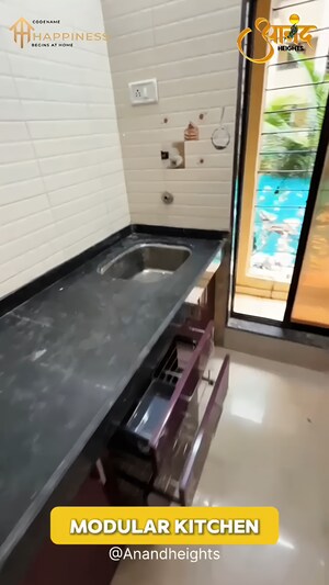 Kitchen in 2 BHK Apartment at Shree Adeshwar Anand Heights, Nalasopara West – for Sale