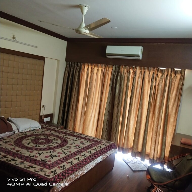 Bedroom, karan-palms 3 Bedroom 1500 Sq.Ft. Apartment In Warje Pune 9542614