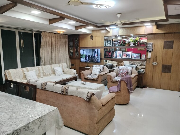 Living Room, sterling-apartments-kalina 3 Bedroom 1100 Sq.Ft. Apartment In Santacruz East Mumbai 9542889