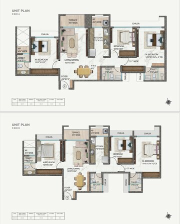 Floor Plan in 2 BHK Apartment at Ellora Emerald, Kharghar Sector 37 – for Sale