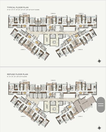 Staircase in 2 BHK Apartment at Ellora Emerald, Kharghar Sector 37 – for Sale