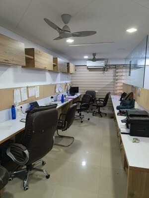 Team Area in  Office Space at Ashirwad Paras, Prahlad Nagar – for Rent