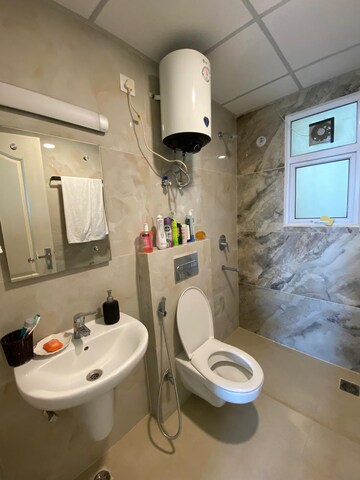 Bathroom in 2 BHK Apartment at Rishita Mulberry Heights, Sushant Golf City – for Rent
