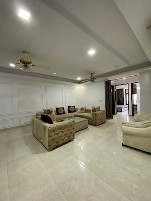 Living Room in 3 BHK Builder Floor at Risland Sky Mansion, Chattarpur – for Rent