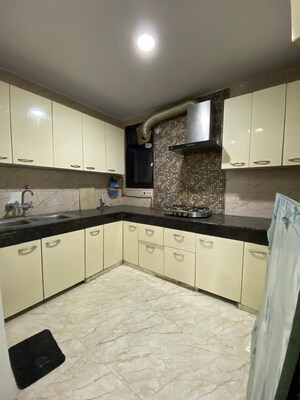 Kitchen in 3 BHK Builder Floor at Risland Sky Mansion, Chattarpur – for Rent