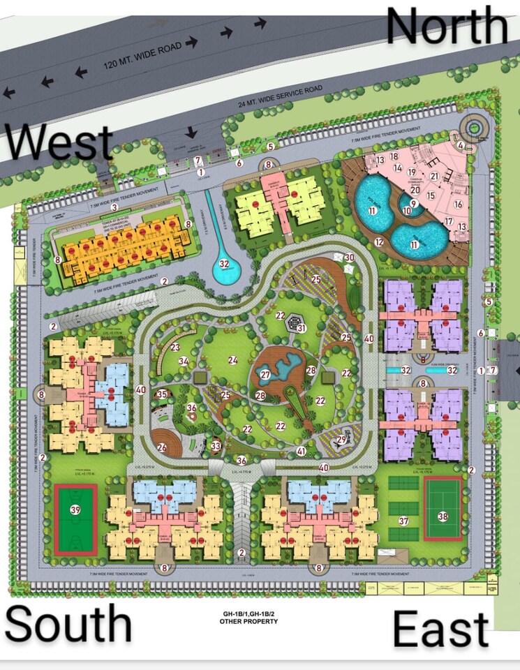 Master Plan, purvanchal-sunbliss 3 Bedroom 1720 Sq.Ft. Apartment In Sector 22d Yamuna Expressway Greater Noida 9543277
