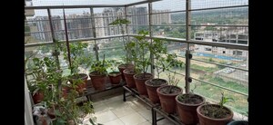 Balcony in 4 BHK Apartment at Gaurs Cascades, Raj Nagar Extension – for Sale
