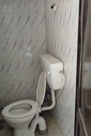 Bathroom in 1 RK Builder Floor at Uttam Nagar – for Rent