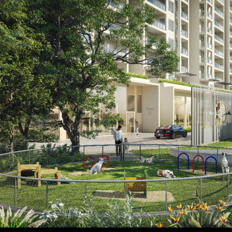 Garden, birla-pravaah 3 Bedroom 2000 Sq.Ft. Apartment In Sector 71 Gurgaon 9543578