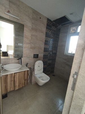 Bathroom in 3 BHK Apartment at Enpar Lotus Residency, Lower Parel – for Rent