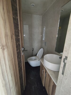 Bathroom in 3 BHK Apartment at Enpar Lotus Residency, Lower Parel – for Rent