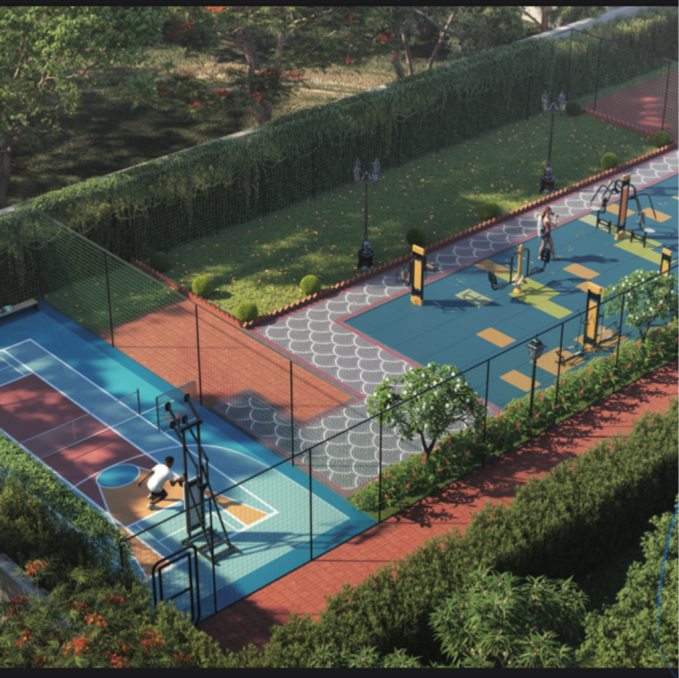Garden, paras-the-florett-enqlave 3 Bedroom 1750 Sq.Ft. Apartment In Sector 59 Gurgaon 9543704