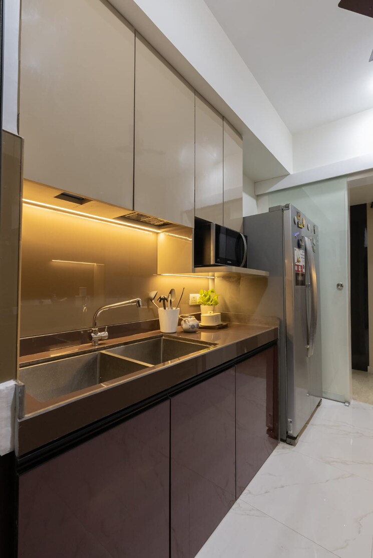 Kitchen, cosmos-classique 2 Bedroom 600 Sq.Ft. Apartment In Ghodbunder Road Thane 9543723