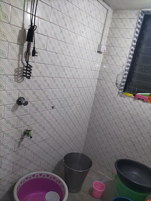Bathroom in 1 BHK Apartment at Shri Datta Nandnavan Building, Dhankawadi – for Rent