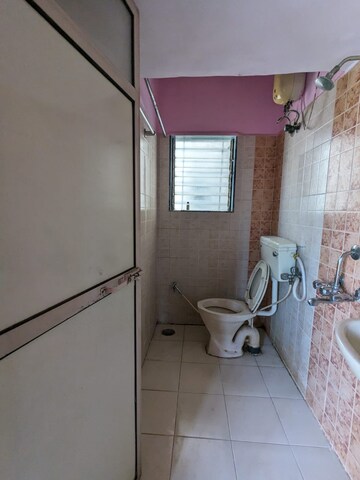 Bathroom in 1 BHK Apartment at Shreeji Dham CHS, Kalwa – for Rent
