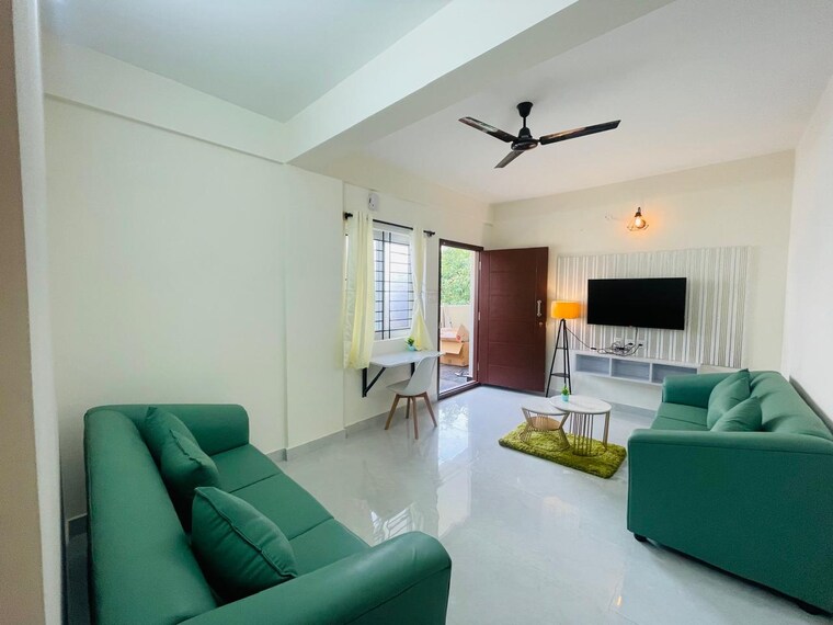 Living Room, vc-royale 1 Bedroom 700 Sq.Ft. Apartment In Indiranagar Bangalore 9543884