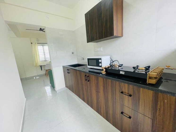 Kitchen, vc-royale 1 Bedroom 700 Sq.Ft. Apartment In Indiranagar Bangalore 9543884