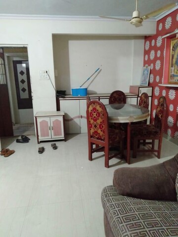 Living Room in 3 BHK Apartment at Dedhia Platinum, Waghbil – for Rent