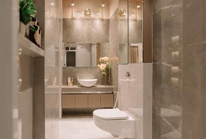 Bathroom in 2 BHK Apartment at Satre Happynest, Kanjurmarg East – for Sale