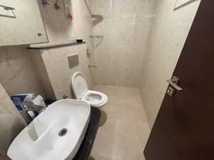 Bathroom in 3 BHK Builder Floor at Chattarpur – for Rent