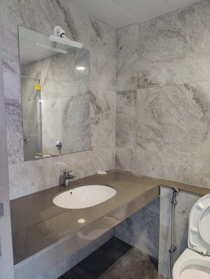 Bathroom in 3 BHK Apartment at Bhandari 43 Privet Drive, Balewadi – for Rent