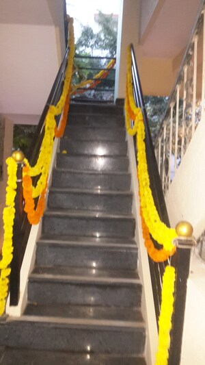 Staircase in 1 BHK Independent House at Rt Nagar – for Rent