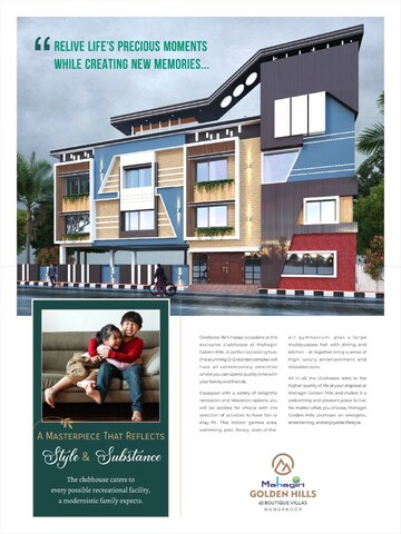 4 BHK Villa – Exterior View View at Siri Mahagiri Golden Hills, Hayathnagar - for Sale