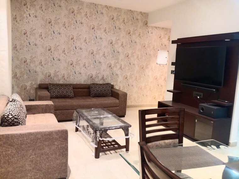 Living Room, maya-green-lotus-utsav 3 Bedroom 1850 Sq.Ft. Apartment In International Airport Road Zirakpur 9545634