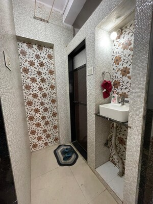 Bathroom in 1 RK Apartment at Kirit CHS, Malad West – for Rent
