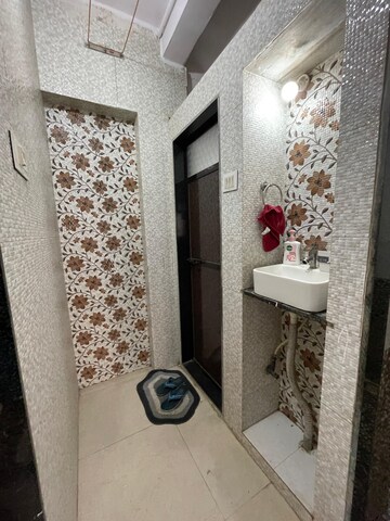 Bathroom in 1 RK Apartment at Kirit CHS, Malad West – for Rent