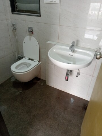 Bathroom in 2 BHK Apartment at Chandak 34 Park Estate, Goregaon West – for Rent