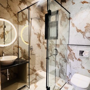 Bathroom in 4 BHK Builder Floor at Nirvana Country Birch Court, Nirvana Country – for Sale