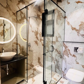 Bathroom in 4 BHK Builder Floor at Nirvana Country Birch Court, Nirvana Country – for Sale