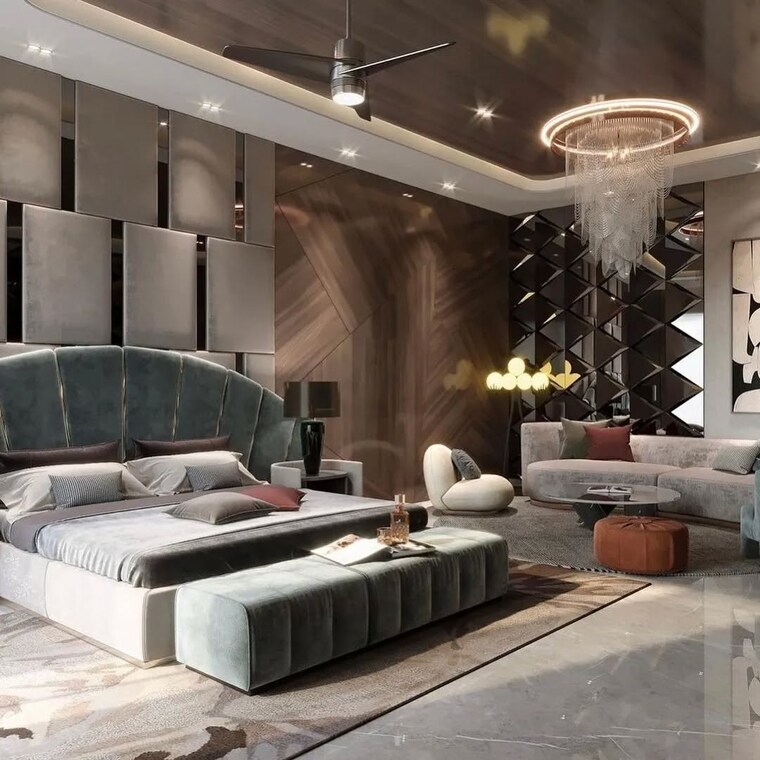 Master Bedroom, omaxe-gurgaon-mall 6+ Bedroom 1024 Sq.Ft. Villa In Sector 49 Gurgaon 9546286