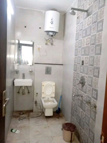 Bathroom in 1 BHK Builder Floor at Chattarpur – for Rent