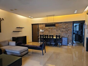 Living Room in 4 BHK Apartment at Raheja Atlantis, Lower Parel – for Rent