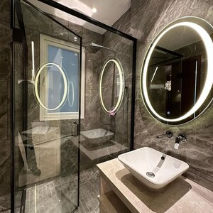 Living Room in 3 BHK Builder Floor at Mahindra Aura, Sector 110a – for Sale