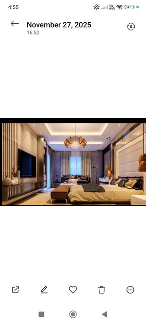 Living Room in 3 BHK Apartment at Smart World One DXP, Sector 113 – for Sale